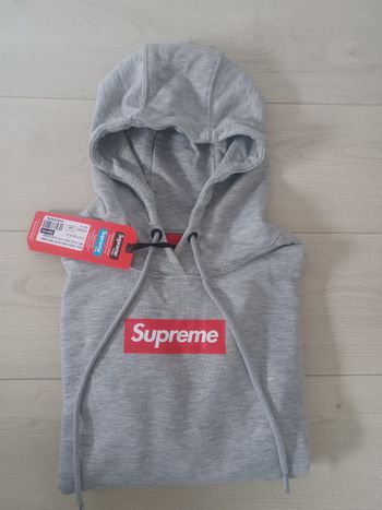 Sweat à capuche gris Supreme Taille M
