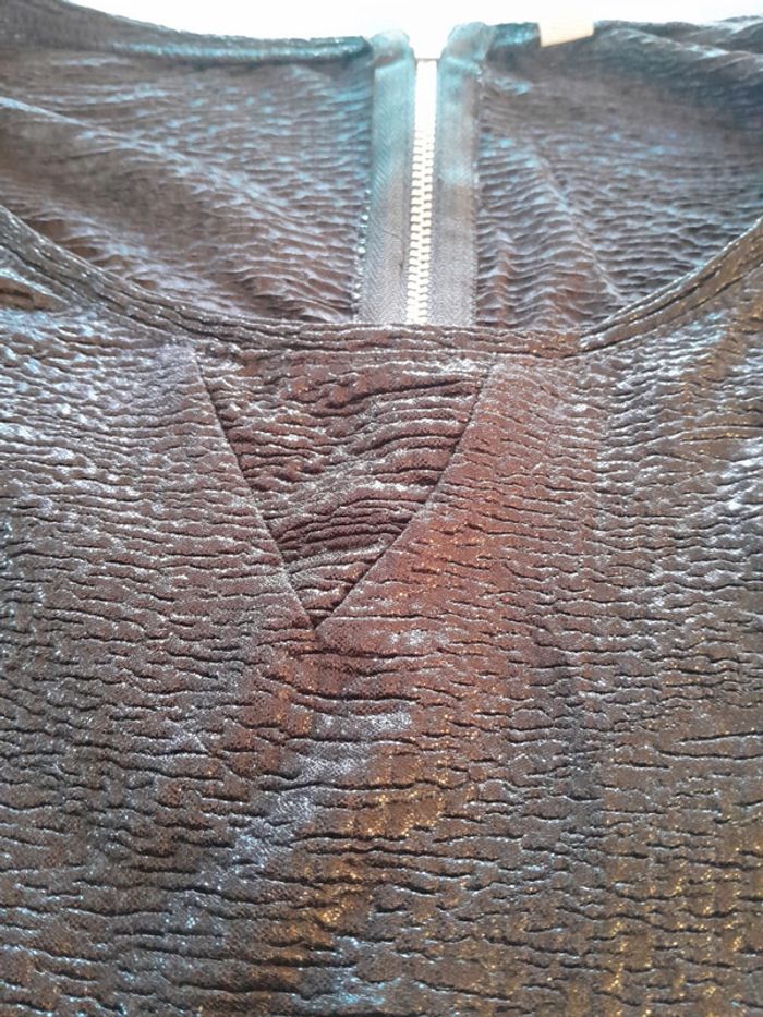 Joli haut effet blousant et crocodile zara - photo numéro 8