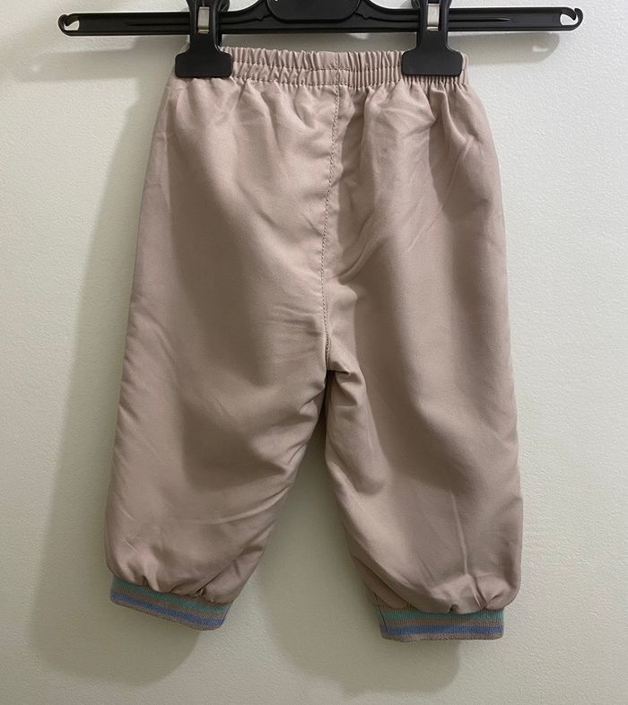 Pantalon beige sable souple doublé bébé mixte garçon fille taille 12 mois - photo numéro 6