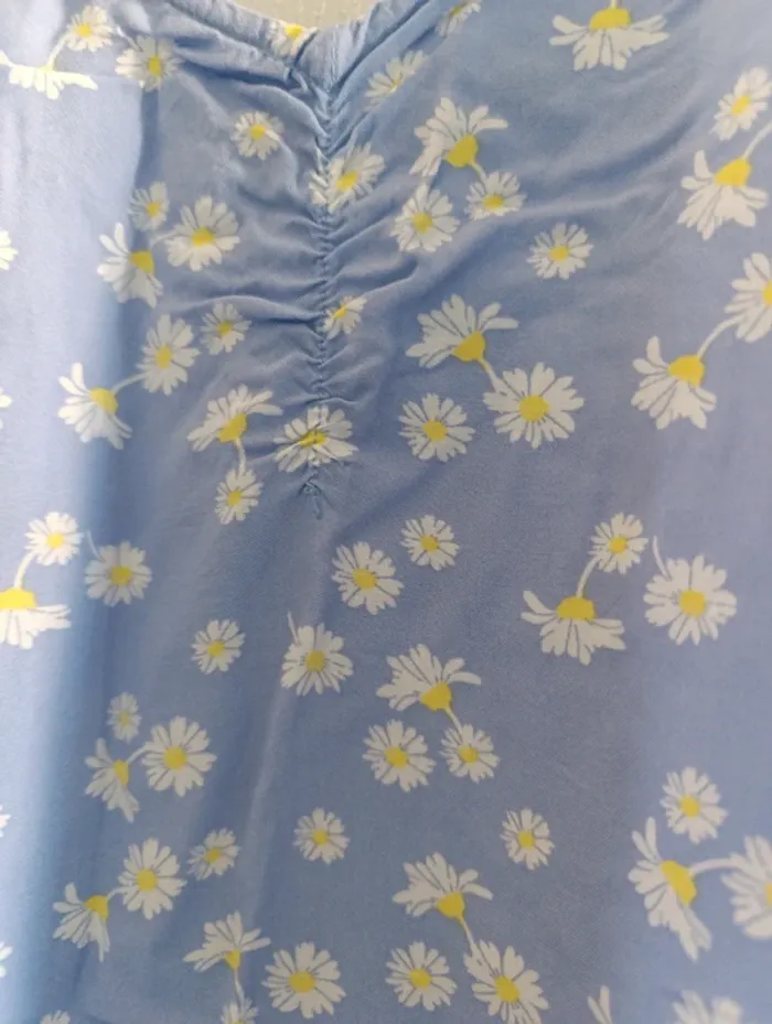 Robe courte à imprimé floral bleu Kiabi Taille S (34/36) - photo numéro 3