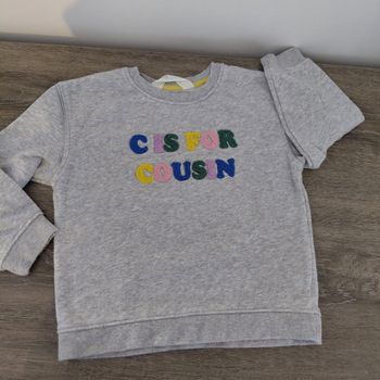 HetM- sweat  gris chiné 3-4 ans