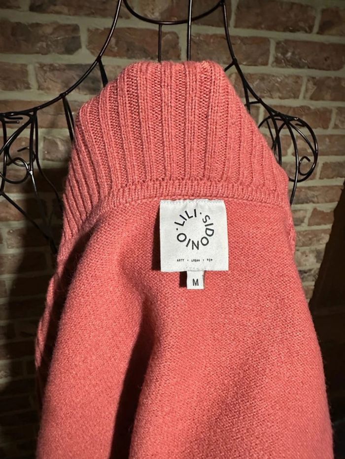 Pull col roulé torsadé rose Lili Sidonie Taille M / 38 - photo numéro 13