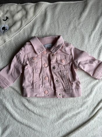 Veste en jean rose
