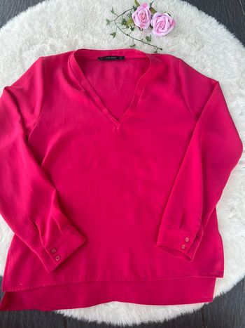 Chemisier léger rose fushia