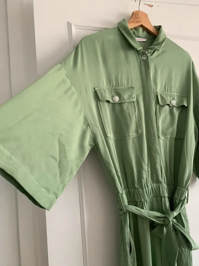 Combi pantalon verte Camaïeu - photo numéro 5
