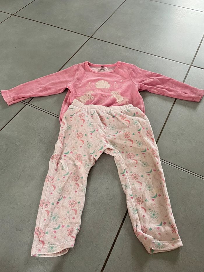 Pyjama fille 2 pièces orchestra velours licorne 23 mois