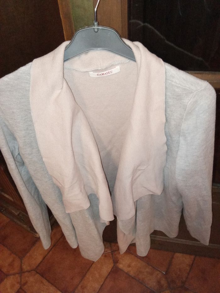 Veste asymétrique bicolore