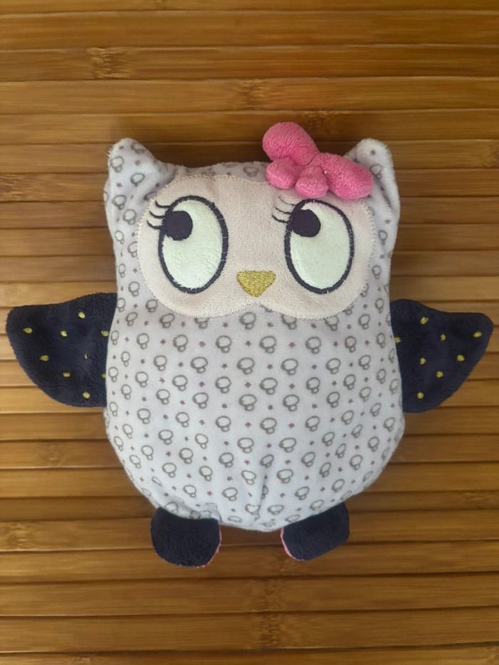 Doudou chouette hibou rose violet Simba - photo numéro 2