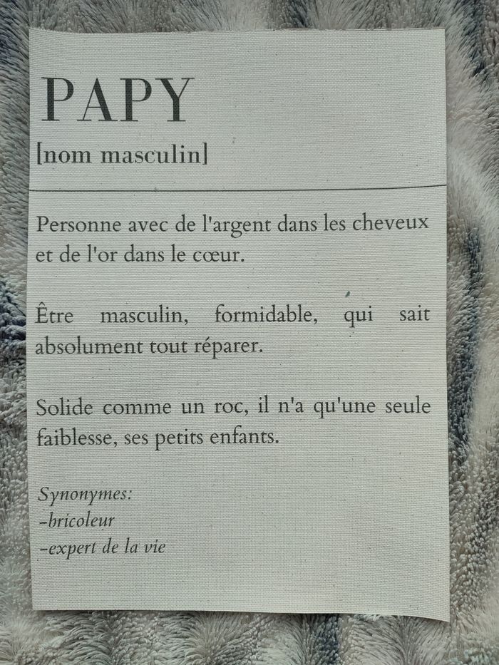 Affiche papy