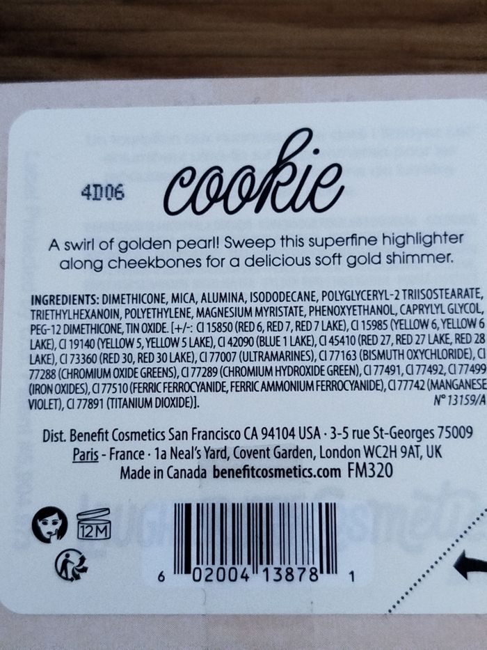 Benefit cookie 8g - photo numéro 3