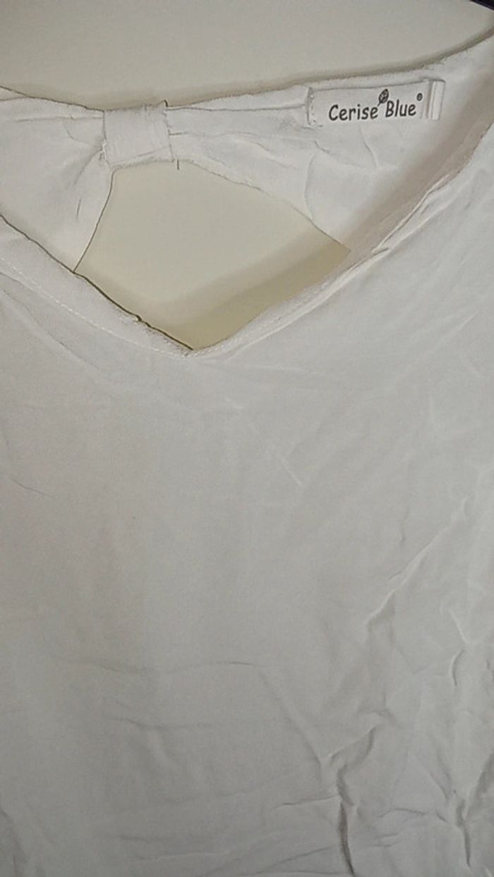 Tee-shirt blanc 🤍 - Cerise Blue - Taille S - photo numéro 4
