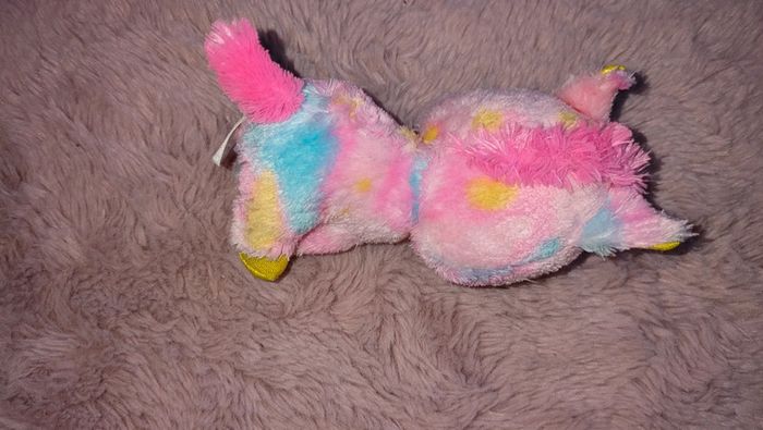 Peluche licorne multicolore - photo numéro 3