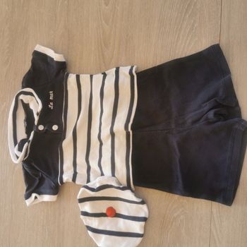 Ensemble tim pouce short + tshirt manche courte taille 9 mois 