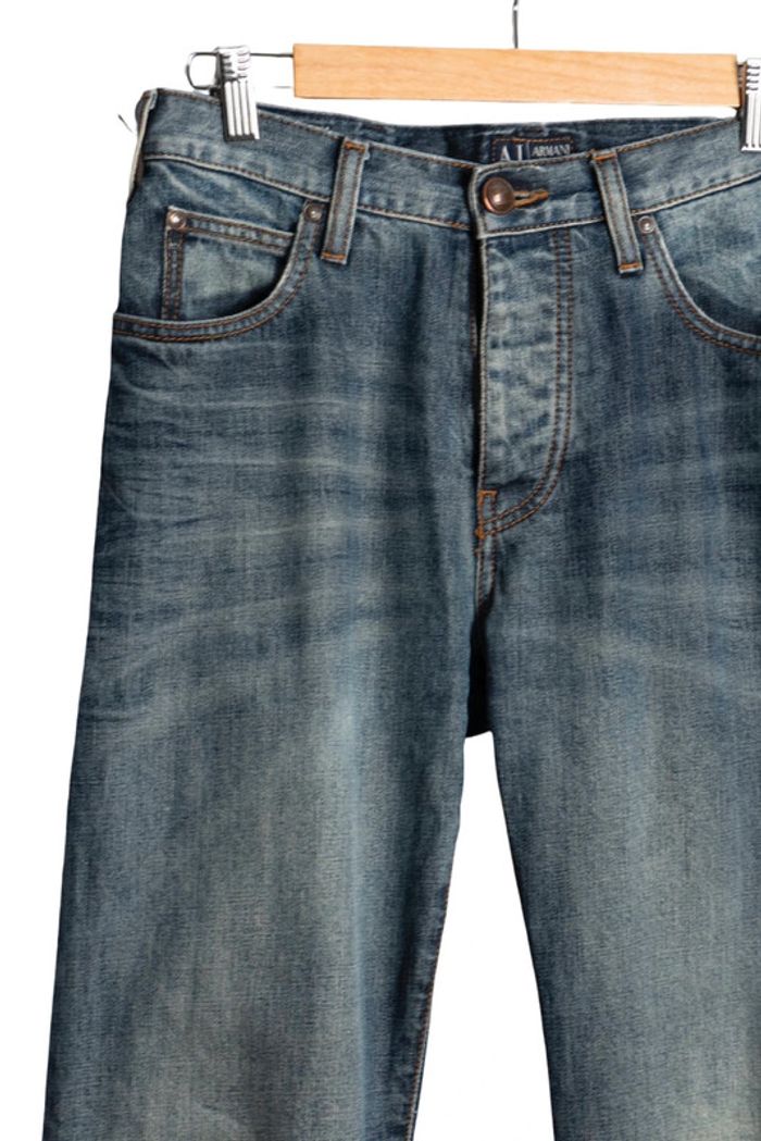 Jean bleu coupe droite Armani Jeans – Taille 40 - photo numéro 4