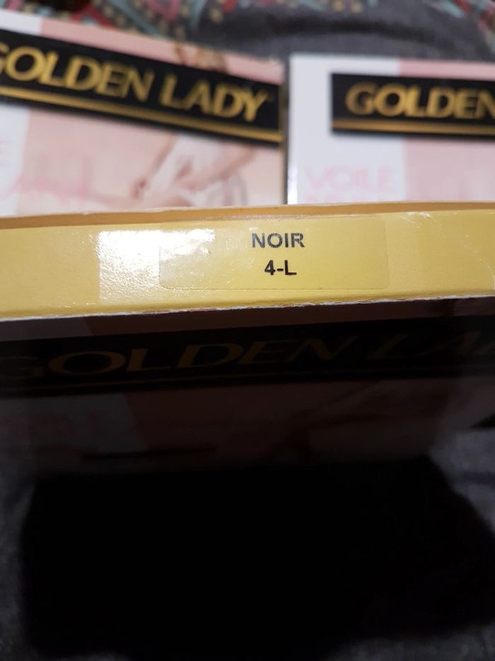 Collants  golden lady voile brillant  4L noir - photo numéro 3