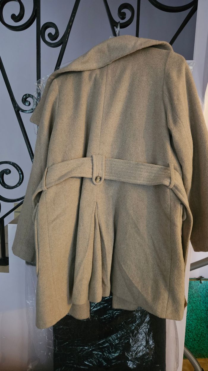 Manteau  beige camaïeu - photo numéro 6