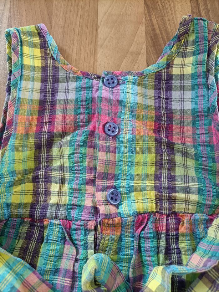 Robe verte et multicolore type Antilles 18 mois Petit Boy - photo numéro 7