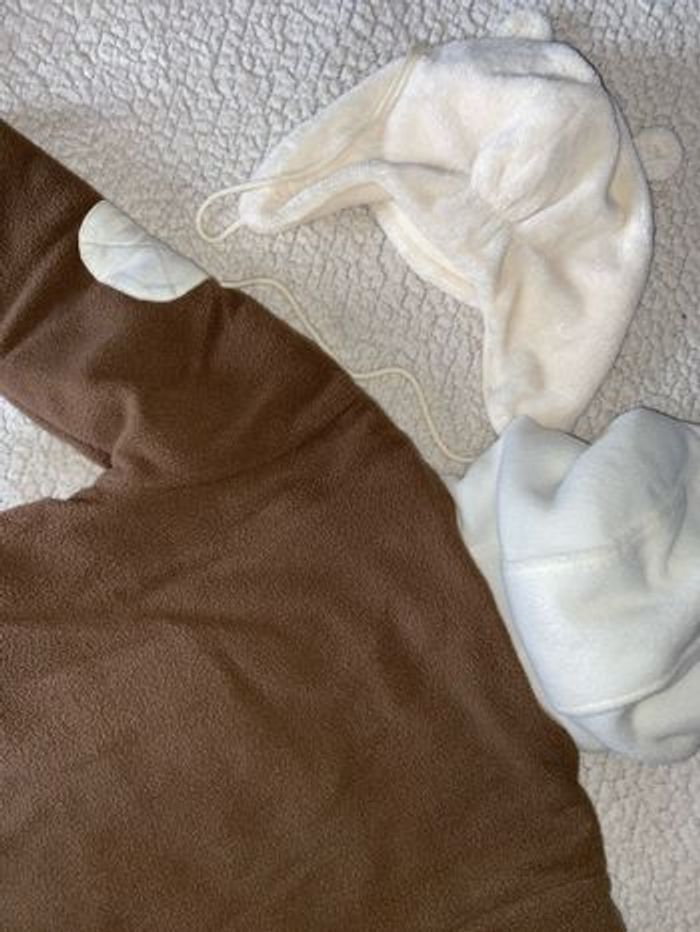 Lot manteau chaud hiver + bonnet ourson 24 mois - photo numéro 6