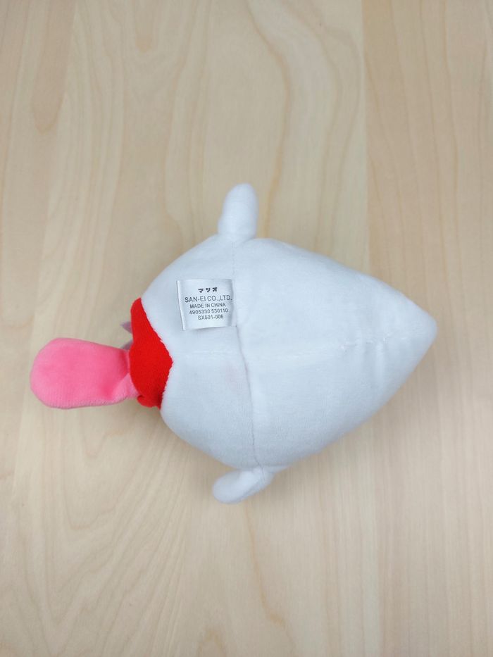 Super Mario Peluche blanche fantôme Boo rouge langue rose Nintendo environ 16 cm - photo numéro 3