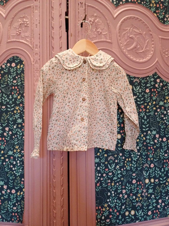 Blouse cotoli 2ans fleuris