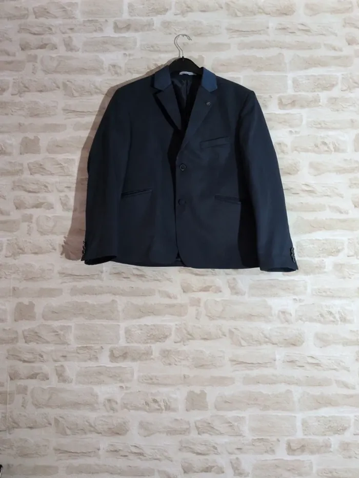 Blazer homme Nazareno Gabrielli – Bleu marine – Taille L – Défaut bouton