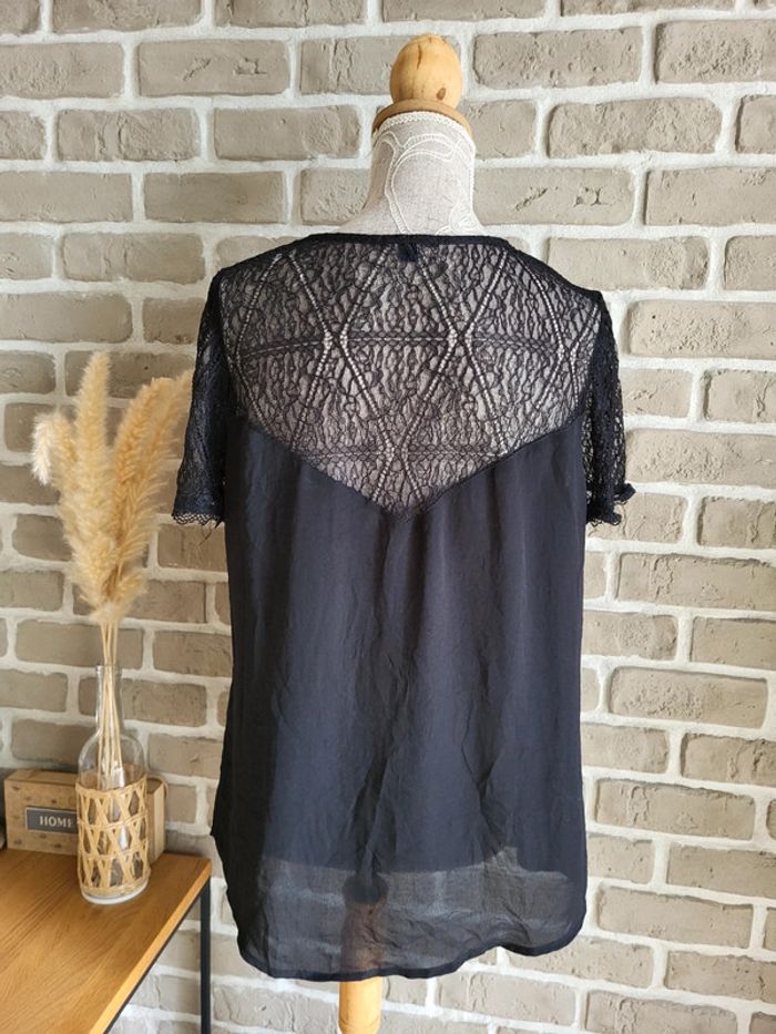 T-shirt noir à dentelle Kiabi - photo numéro 10