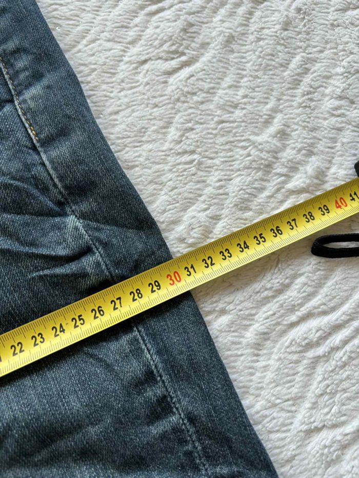 Jean Levi’s 514 regular Straight droit L42/44 W33 L30 Bleu brut délavé homme Mexique US rare - photo numéro 18