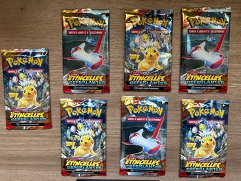 Lot de 7 Boosters étincelles déferlantes - ev8 - neuf - français