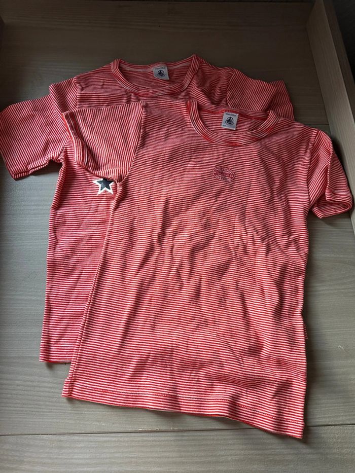 Lot 2 t shirt petit bateau - photo numéro 2