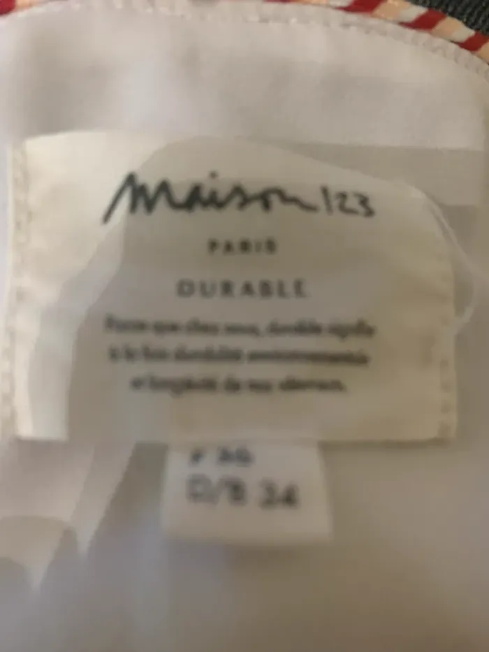 Chemisier maison123 blanche taille 36 Taille S manches longues - photo numéro 10