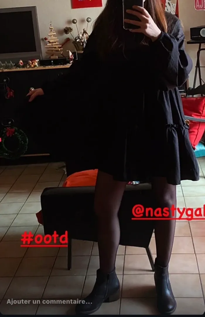 Robe noire manches longues - photo numéro 6