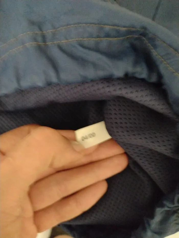 Veste Adidas vintage coupe-vent bleu – Taille L - photo numéro 7