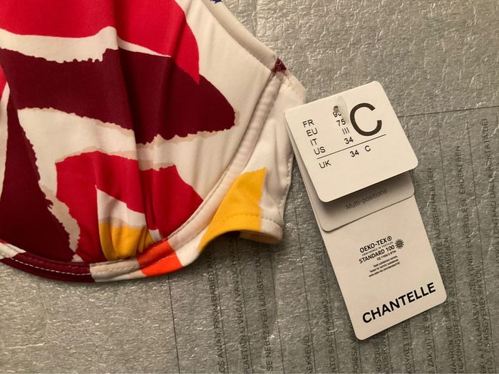 Haut maillot multicolore Chantelle neuf - photo numéro 2