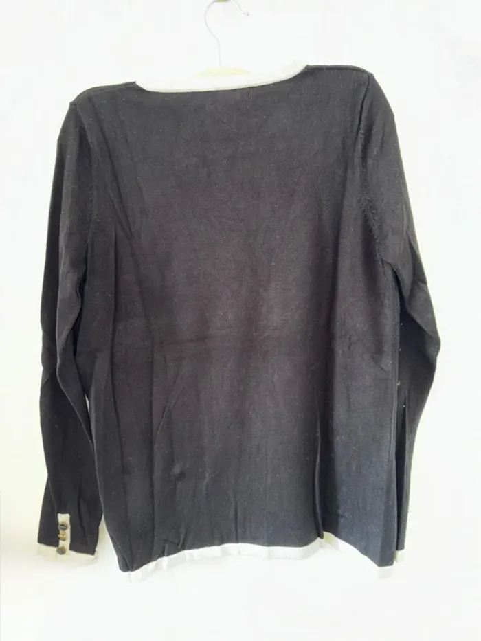 Pull noir femme Sfera taille 38 en bon état - photo numéro 7
