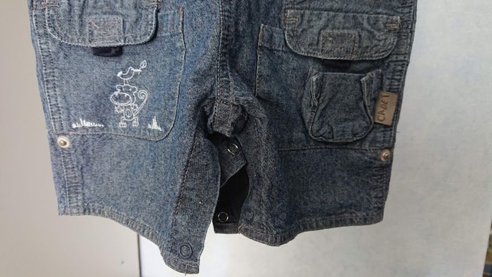 Ensemble, mixte, salopette Cadet Rousselle et tee-shirt Nirvana, 6 mois - photo numéro 3