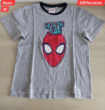 T-shirt Spiderman garçon 8ans