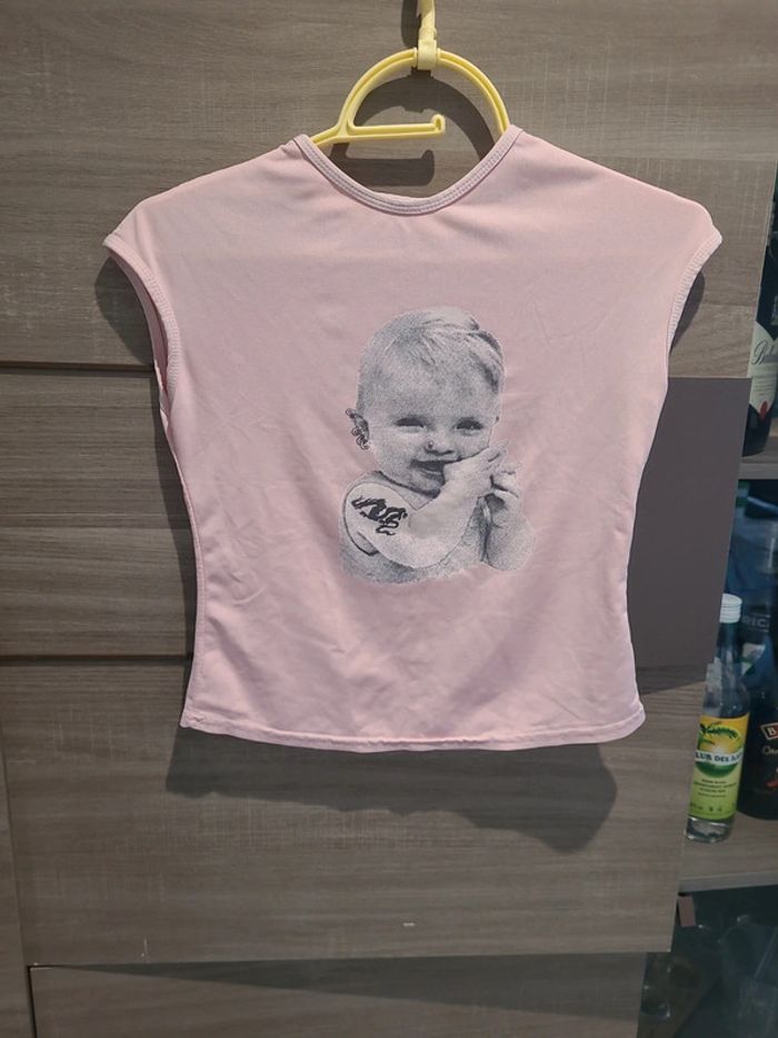 T-shirt, manches courtes, taille 8 ans, rose