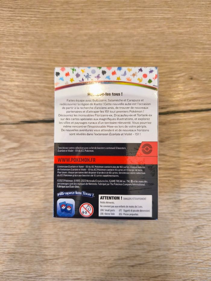 Pokémon Bundle 151 FR Écarlate et violet EV3.5 - 6 boosters NEUF scellé - photo numéro 2