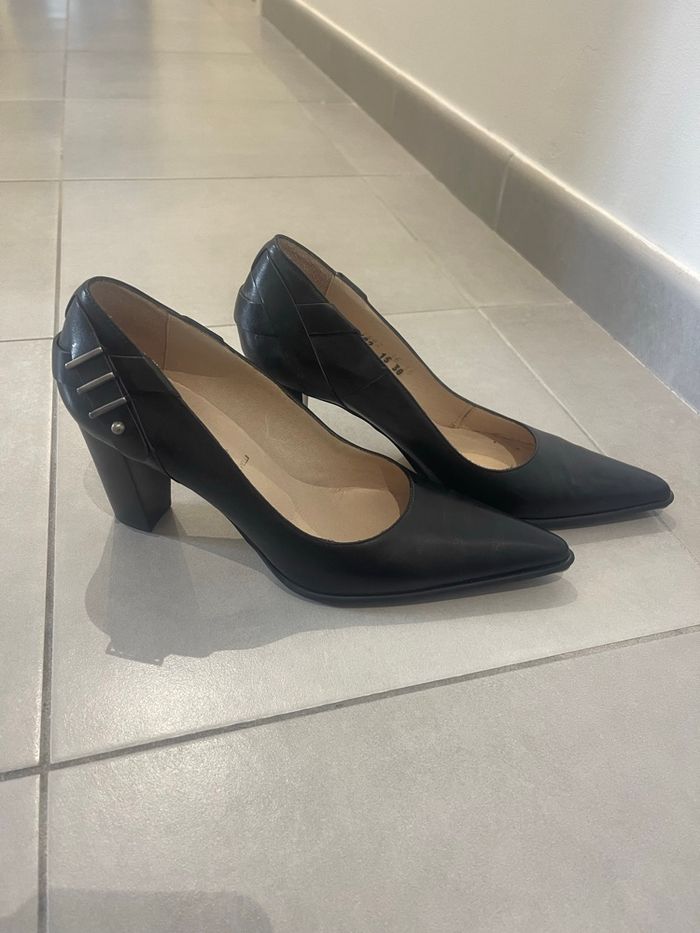 Escarpin  cuir  san marina - photo numéro 3