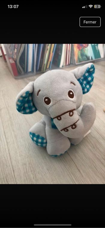 Peluche éléphant