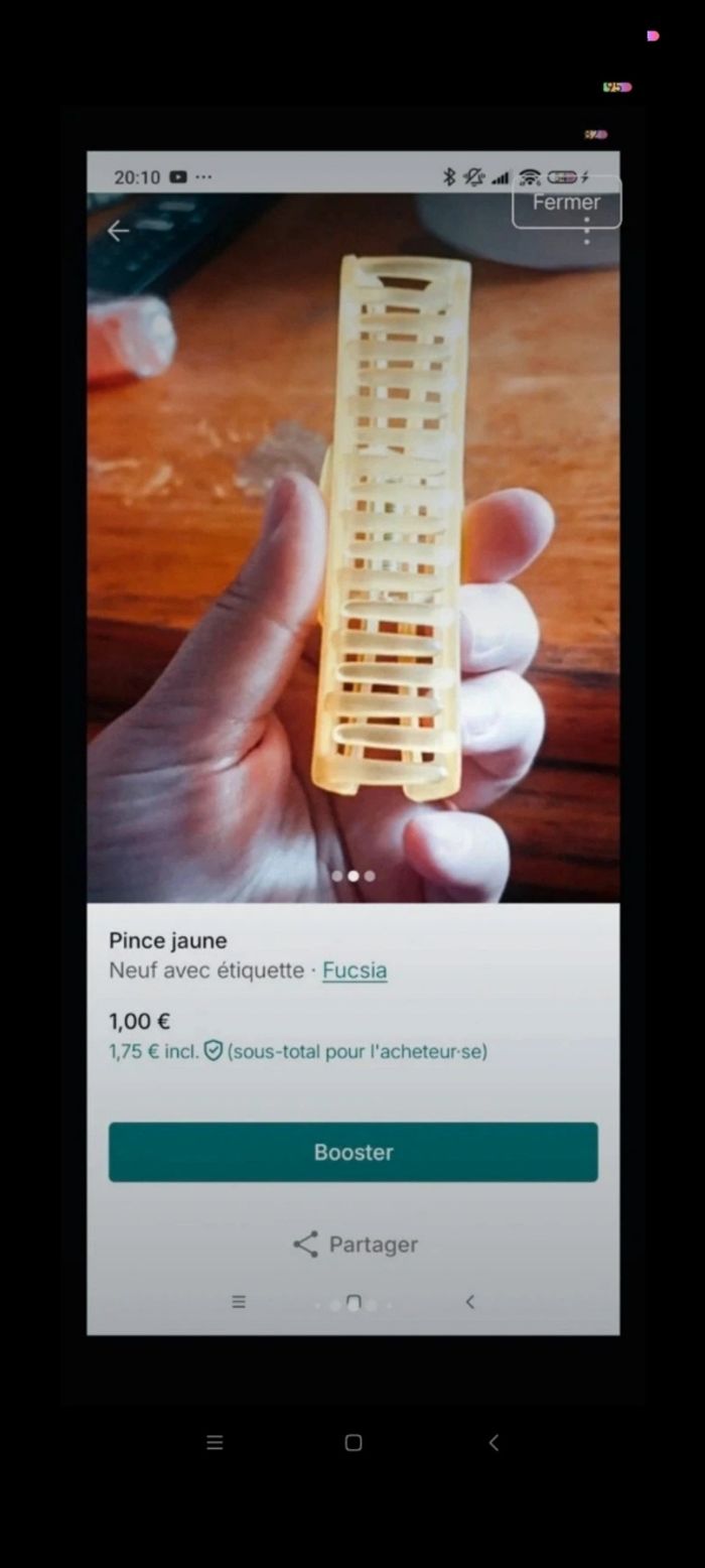 Pince jaune