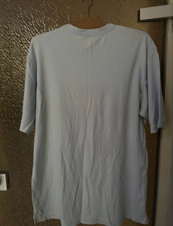 T-shirt uni bleu ciel Zara taille XL - photo numéro 2