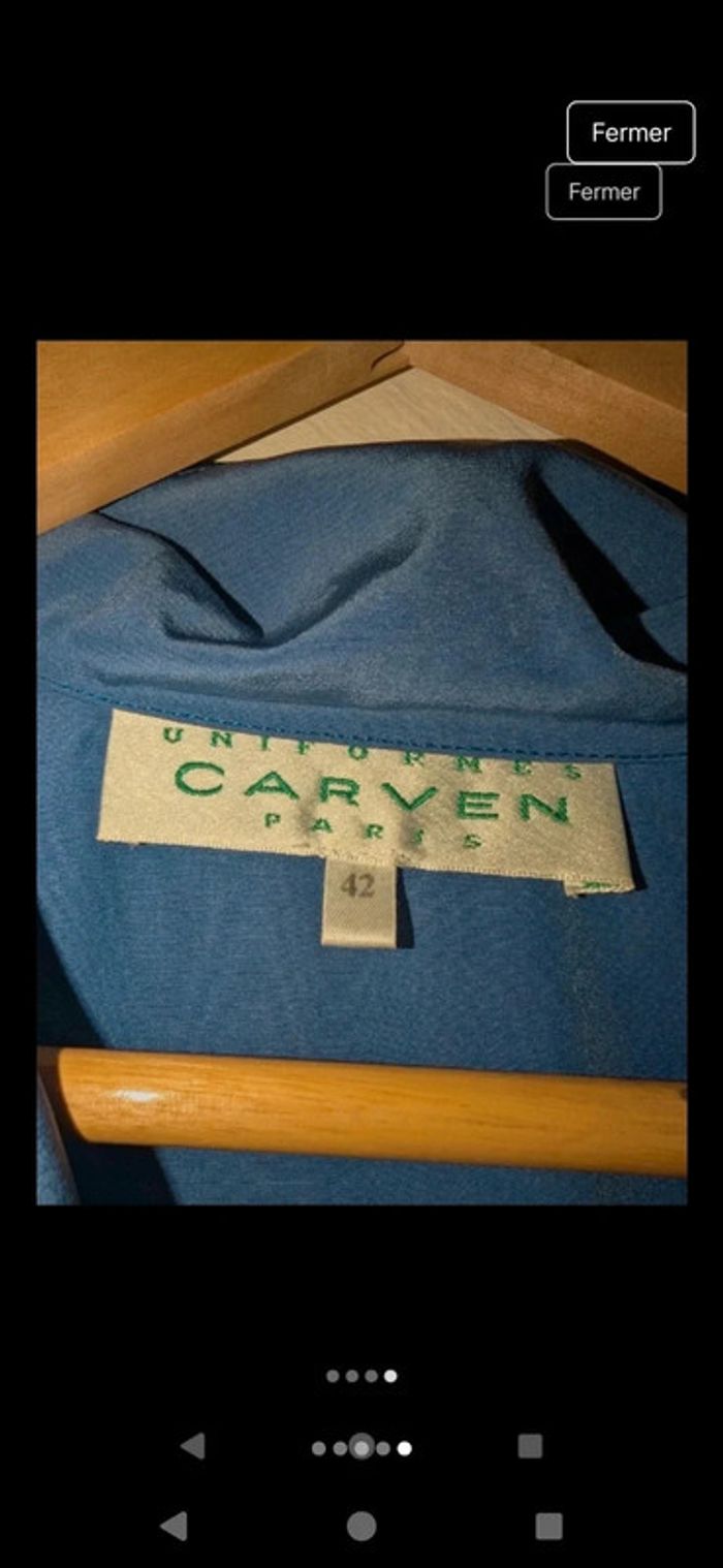 Magnifique chemise bleu Carven Taille XL - photo numéro 6