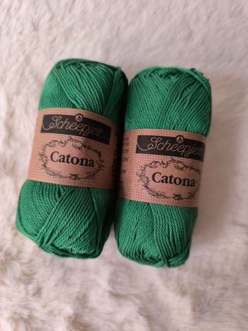 2 pelotes catona verte
