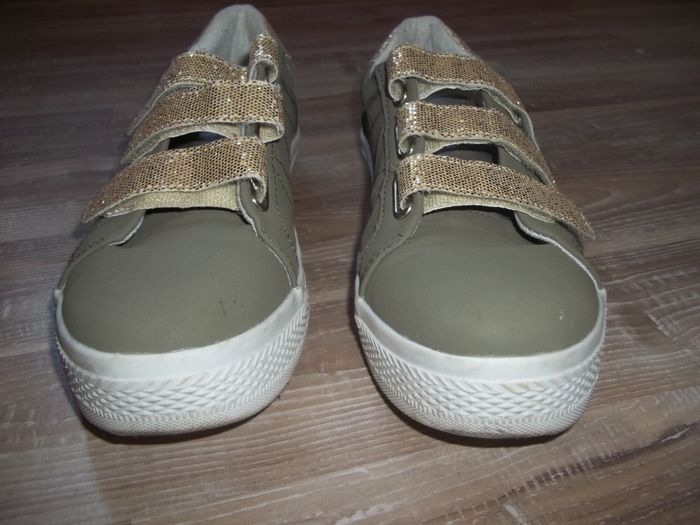 Sneakers scratch kaki et doré Blancheporte 41 - photo numéro 6