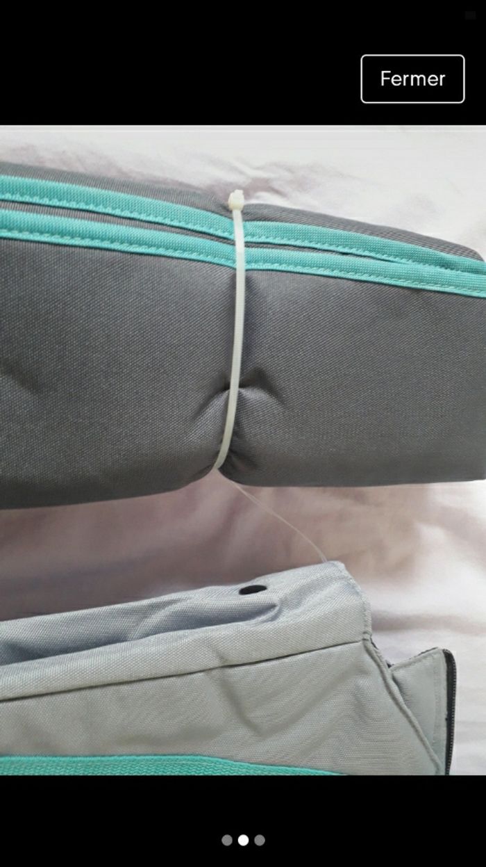 Sac à langer avec tapis à langer. - photo numéro 3