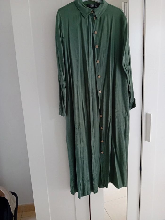 Chemise longue t.38 vert Modanisa 💚🌼