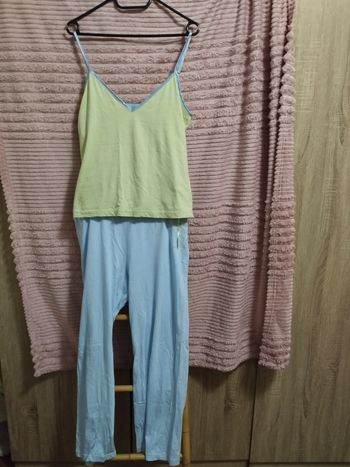 Ensemble pyjama vert et bleu