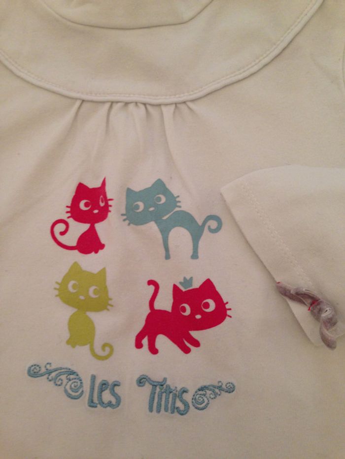 Tee-shirt manches longues blanc - photo numéro 2