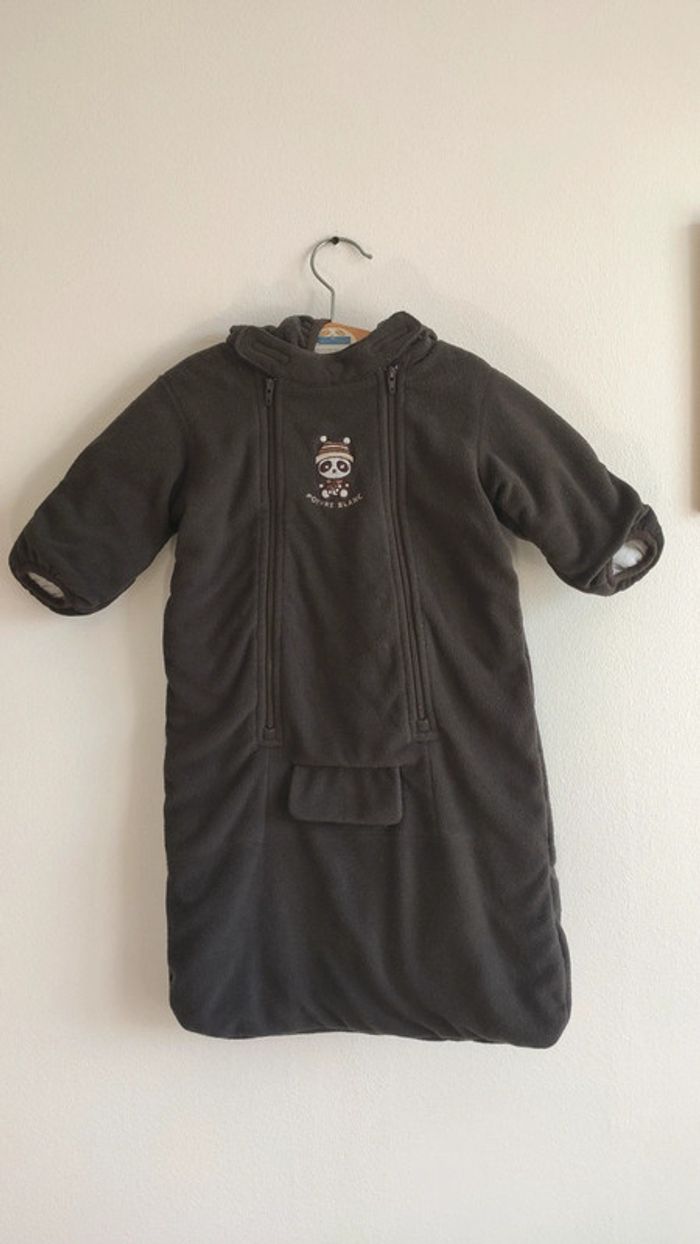 Gigoteuse poivre blanc avec ouverture pour ceinture de sécurité